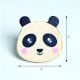 Handmade Pine Wood Panda Knob for Kids Furniture